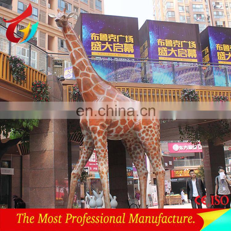 playground lifelike fiberglass giraffe sculpture