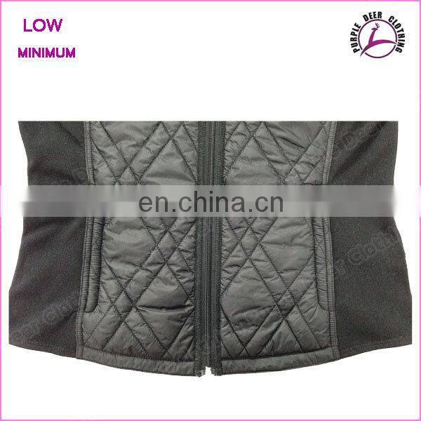 Women wear black quilted apparel embroidered women jacket