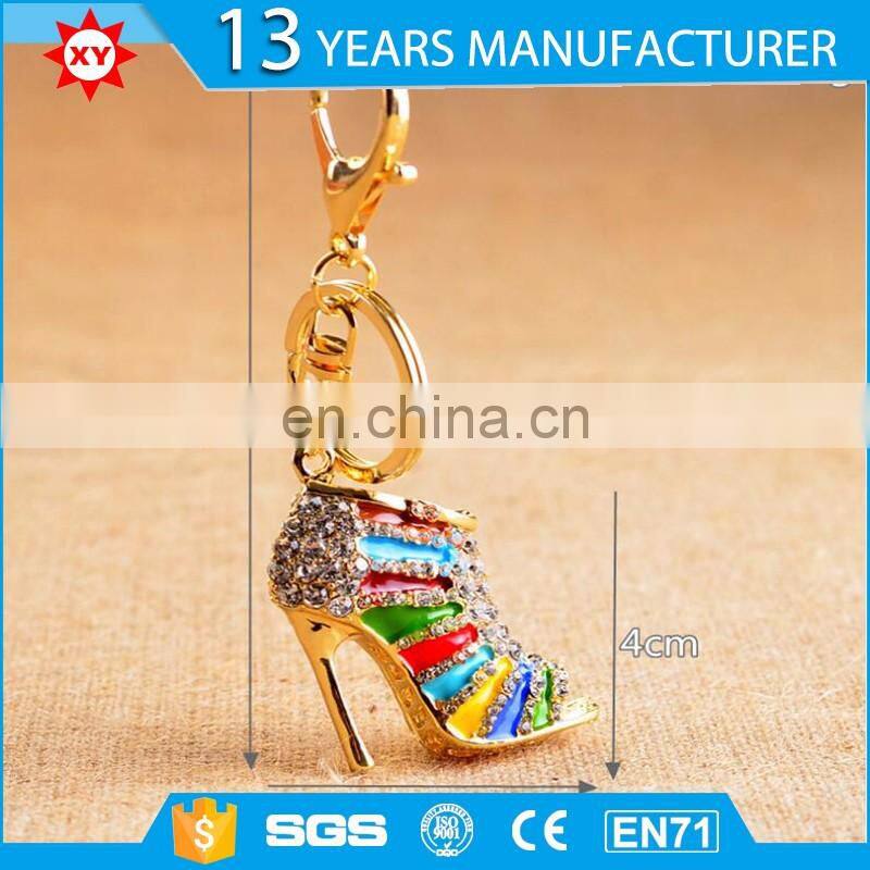 2017 design gold Custom shoes key ring