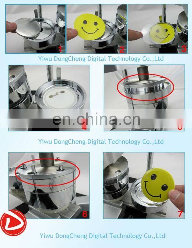 (44mm (1.3/4")pin button badge machine+ Circle Cutter +500pcs pin button badge machine maker