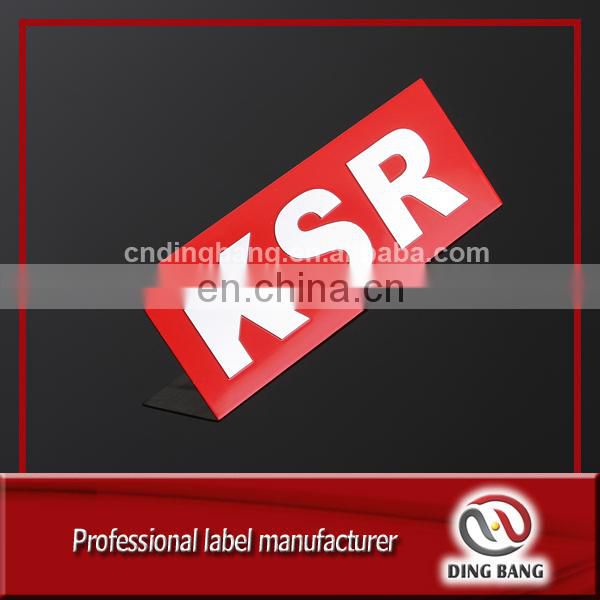 Fast Delivery High Quality Full Printed Text And Stamped Printed Metal Plate Type Rectangle Custom Embossed Nameplate