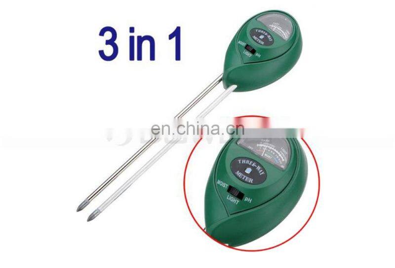 Insert Probe 3 in 1 Mechanical Plant Fertile Moisture Soil Survey PH Tester