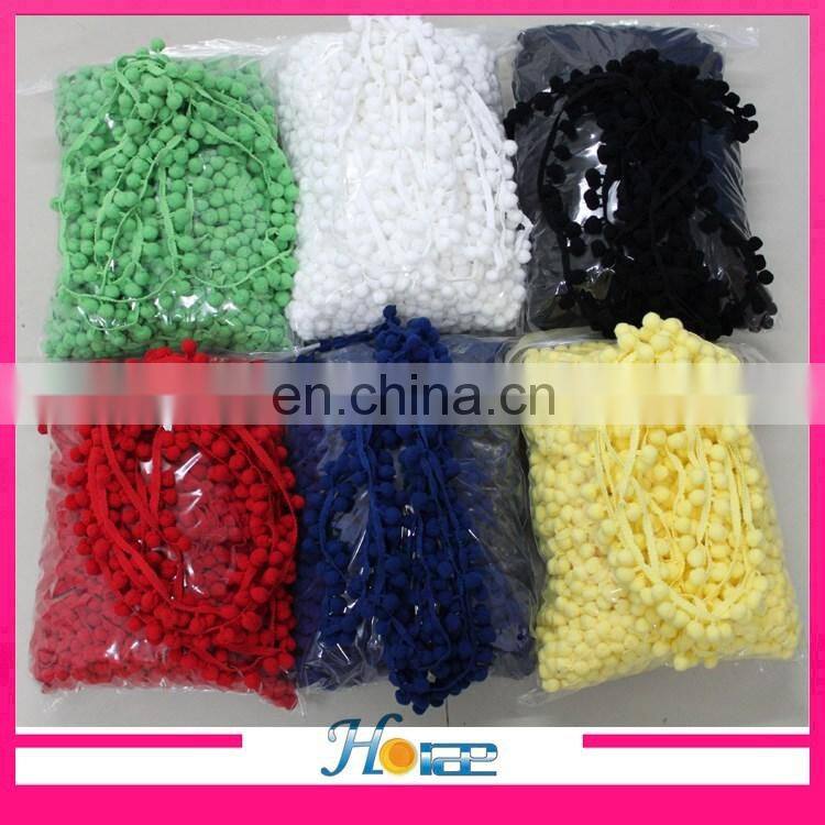 new arrival hotselling wholesale new fancy indian lace pom-pom trims