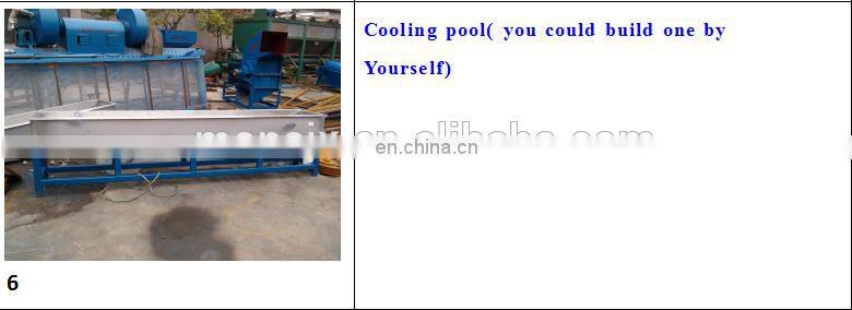 Plastic granules extrusion plant Lldpe film pelletizer machine
