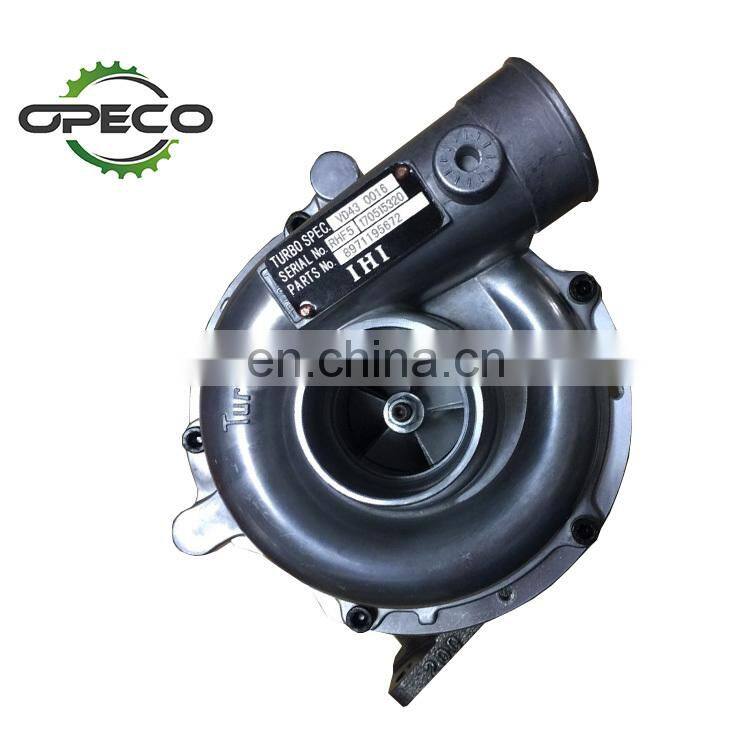 For Rodeo 4JB1T 2.8L turbocharger VD430016 VA430016 VB430016 VC430016 VIBF 8971195672 8971195670 8971195671