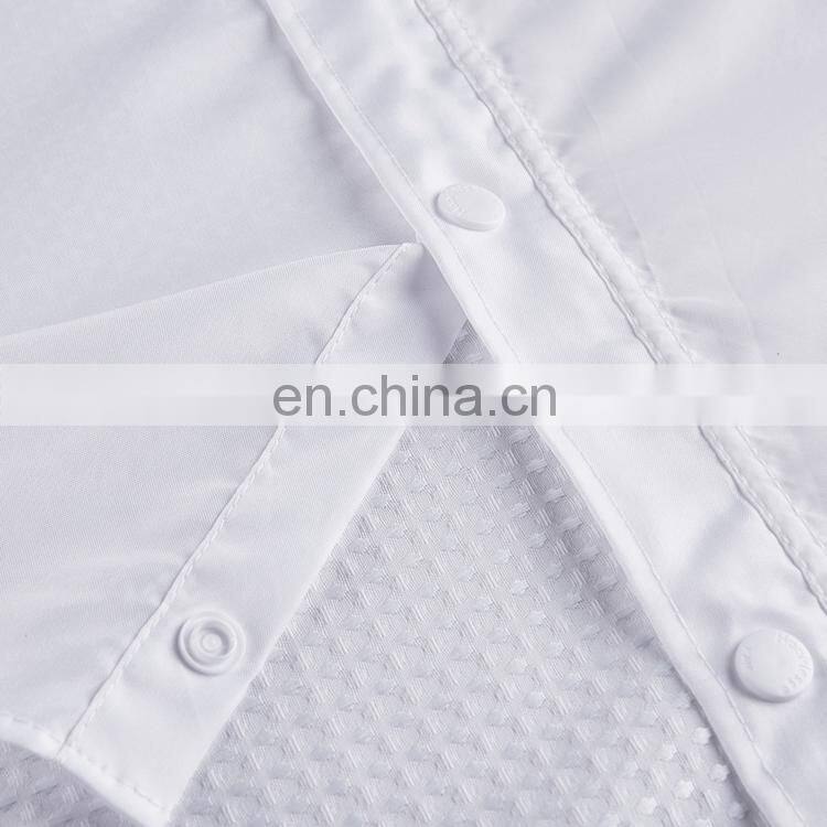 Factory Direct New Custom Hookless Polyester White Shower Curtain for Hotel Shower Curtain Liner