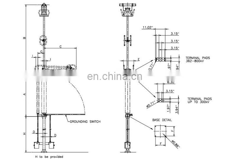 SPVL-170 Alstom Disconnect switches Alstom Disconnectors