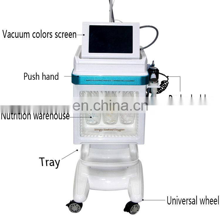 Multifunction Beauty Machine RF Skin Tightening Clean Blackhead Remover Oxygen Galvanic Facial Machine With Exfoliating Scrub