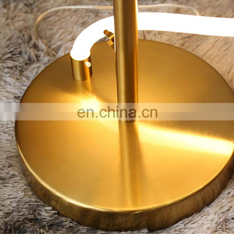 guzhen DIY metal+silicon LED tube irregular floor lamp