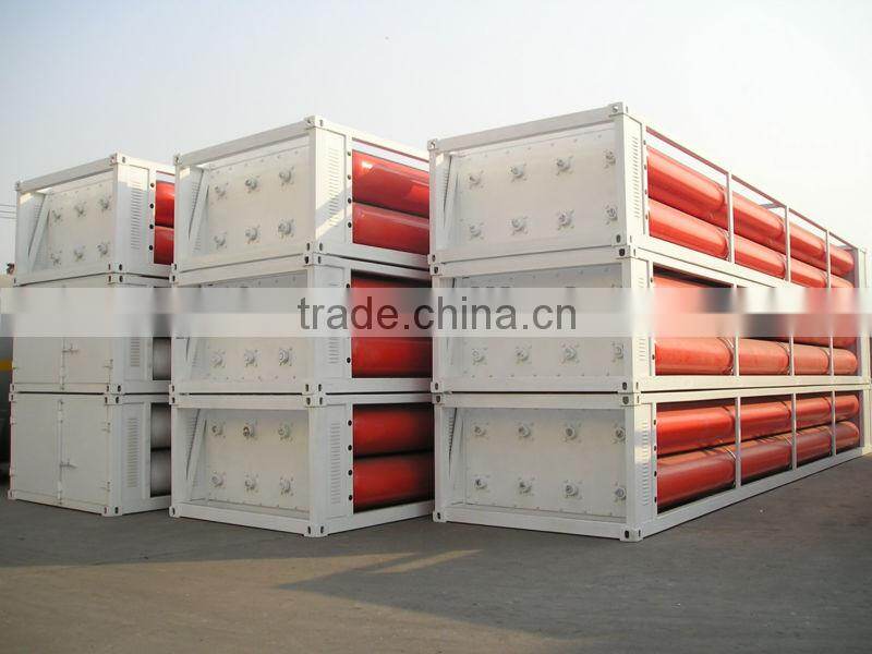 8 tubes skid new CNG fuel semi trailer