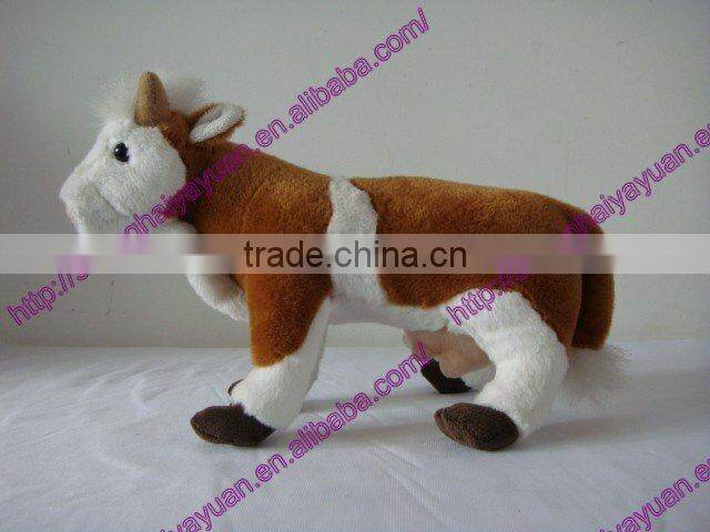 Artificial plush stuffed cow ft toy cow.
