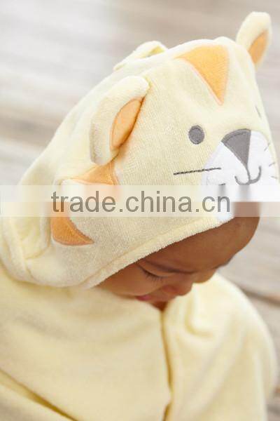 Yellow Tiger BathWraps and Towel