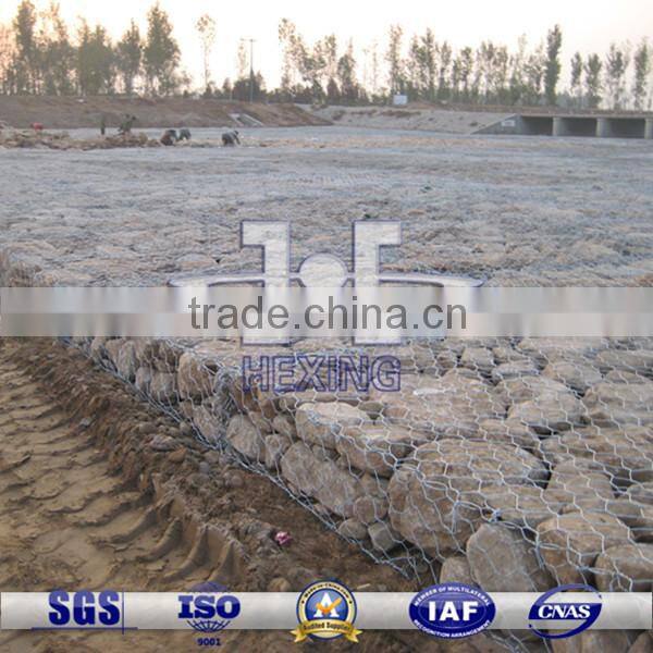 hot dipped galvanized hexagonal stone cage project use