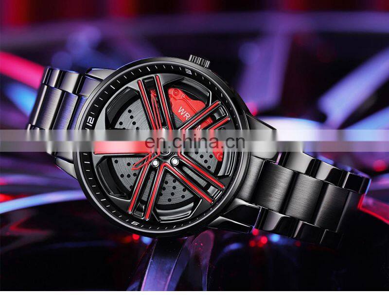 SANDA P1090 Military Brand Quartz Wristwatches Men's Watches Luxury Fashion Casual Wheel Series Dial Watch