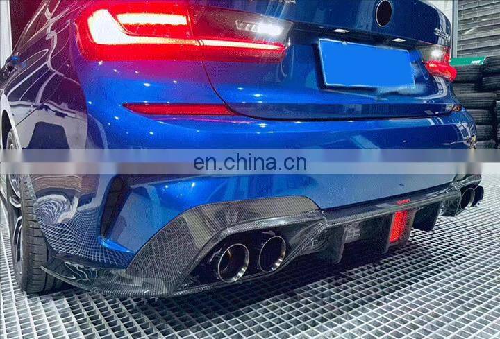 Runde Top Ranking Quality Carbon Fiber For 2020 New BMW 3Series G20 G28 Body Kit Front Lip Rear Lip Side SKirt Spoiler Exhaust