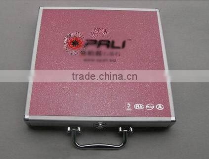 aluminum quartz stone sample box with ABS shell and plywood