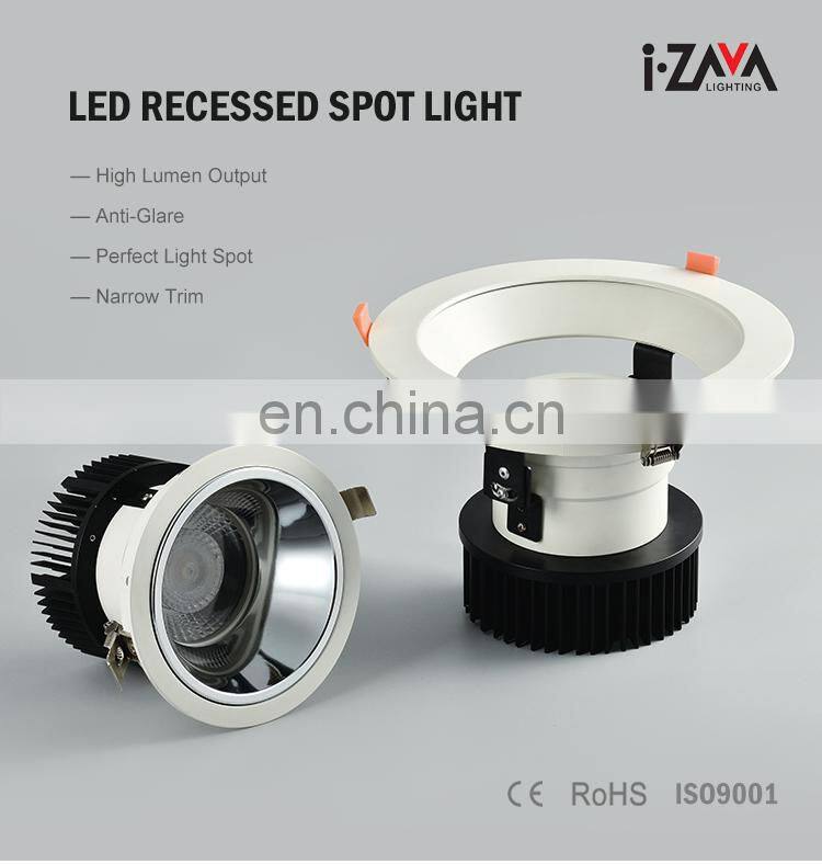 Easy Installation Anti Glare Aluminum IP20 25W 32W Outdoor Sports Venues Recessed LED Spotlight