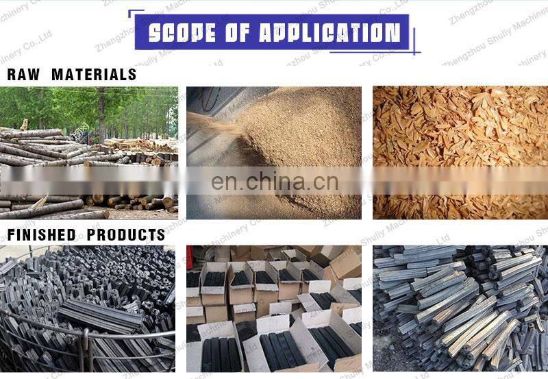 High profit biomass charcoal production line 1 ton per day production line natural charcoal