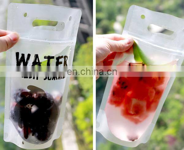 flexible liquid plastic juice drink bag