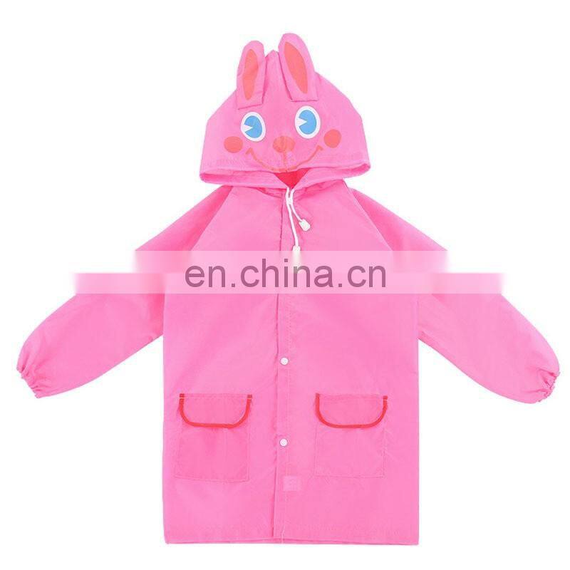 Cute Kids Raincoat Cartoon Animal Waterproof Kids Raincoat For children Rain Coat