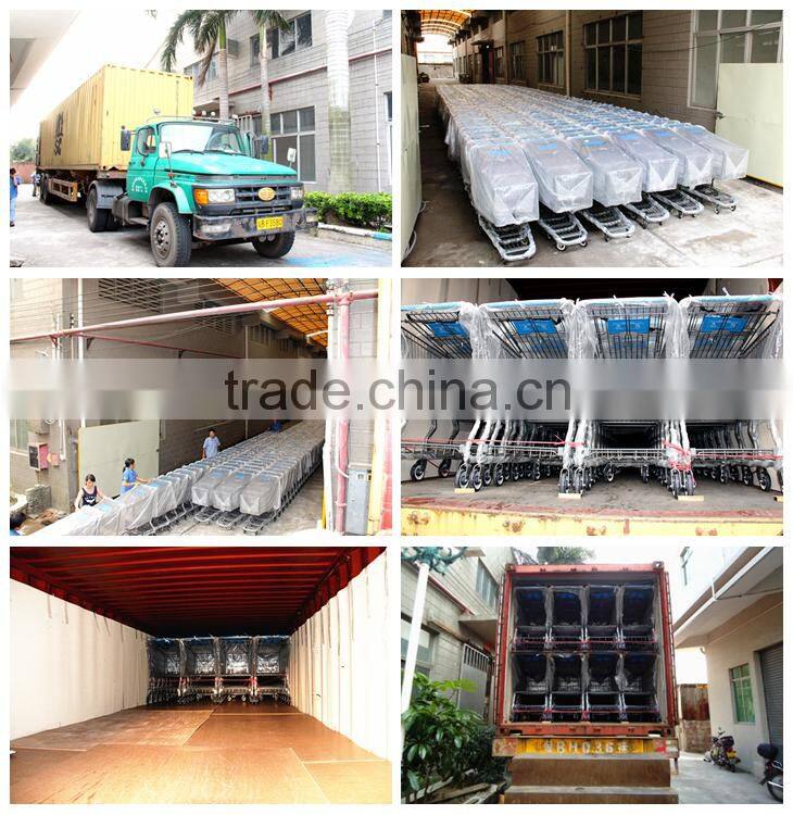 180L Large Wire Metal Shopping trolley With Child Seat and belt