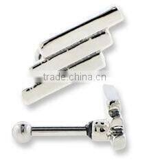 3BAR 316L surgical steel Tragus piercing barbell earring Body Jewelry