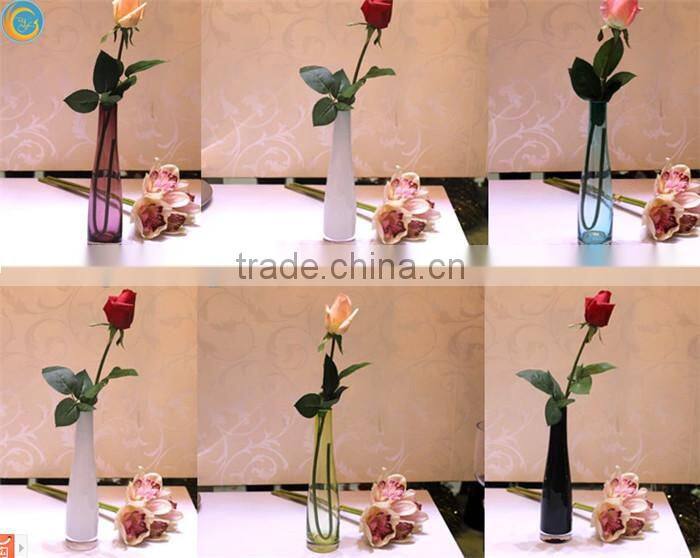 clear tall wedding table centerpiece glass vases