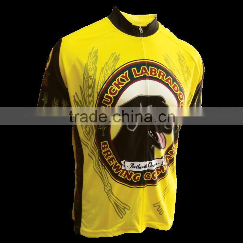 Lucky dog pro team 100% polyester custom team bicycle wear