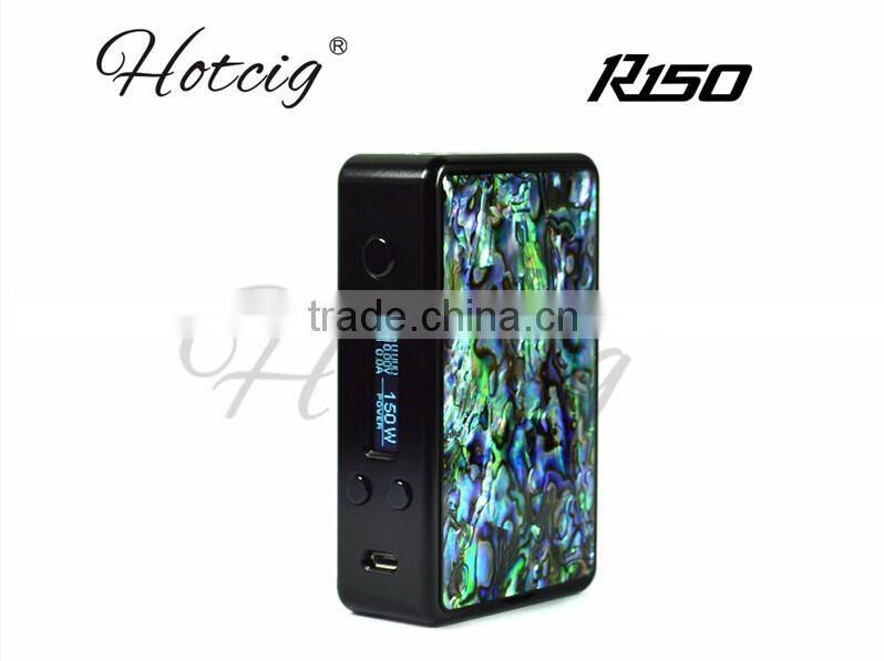 150W vape mod Hotcig R150 / Hotcig R 150 with the first water proof chip, abalone cover changeable