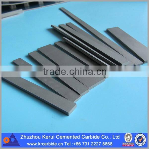 YG6X sintered cemented carbide flat bar rectangular carbide strip from Zhuzhou Kerui
