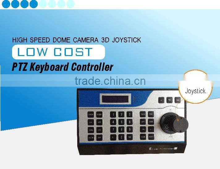 Low Cost 3 axises joystick PTZ controller keyboard. Support Pelco-P/D protocol;1200bps;2400bps,4800bp