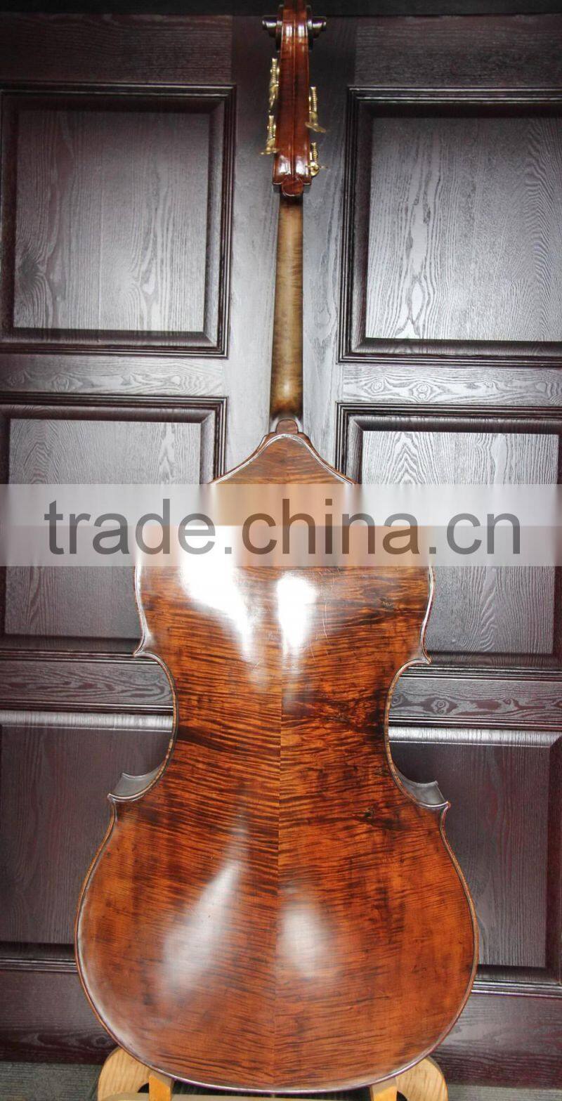 Violin corner fully carved antique varnished double bass
