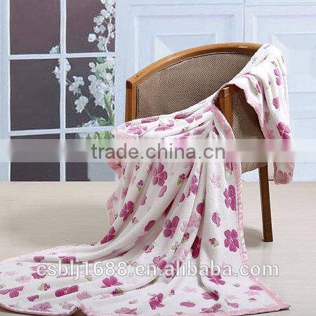 2016 factory direct super soft and strong water absorption fashionable microfiber coral fleece blanket fabric