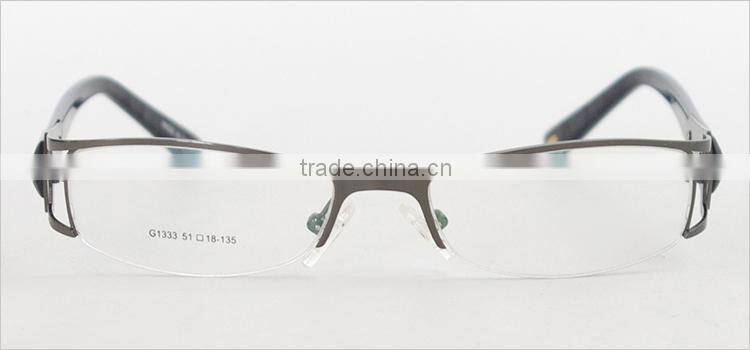 Half-rim Metal High Class Fashion Cheap Plastic Glasses Frames Spectacles Glasses Frames