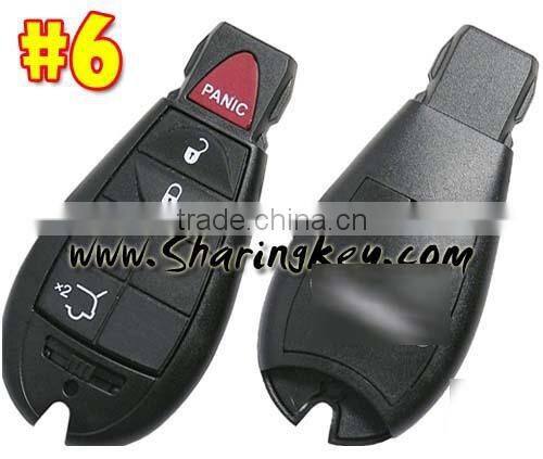 High Quality 3+1 button Fobik Smart Keyfor Chrysler Dodge Jeep #6 W/o logo