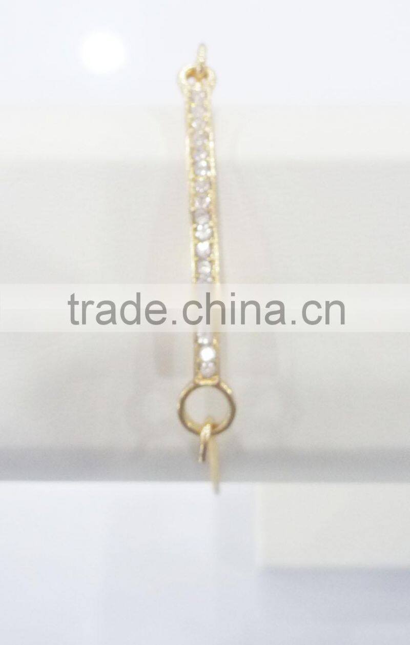 FASHION METAL WIRE CROSS CHARM BRACELET