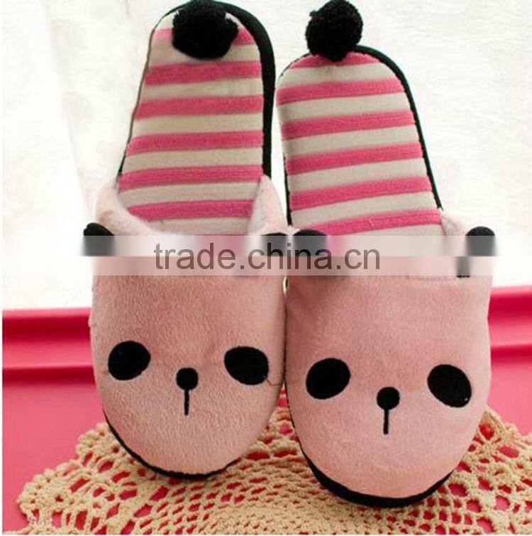 New lovely cute winter warm soft high quality oem hangzhou useful home indoor animal slippers