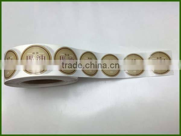 Glossy Paper Round Adhesive Label Stickers,Waterproof Circle Sticker Labels