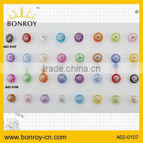 2014 China fancy acrylic button / plastic button for garments