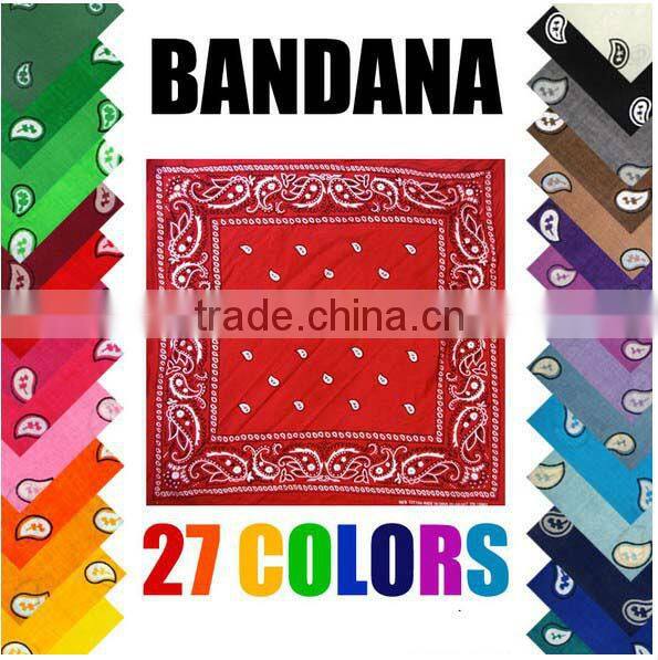 Fashion Stock Paisley Square Polyester Bandana