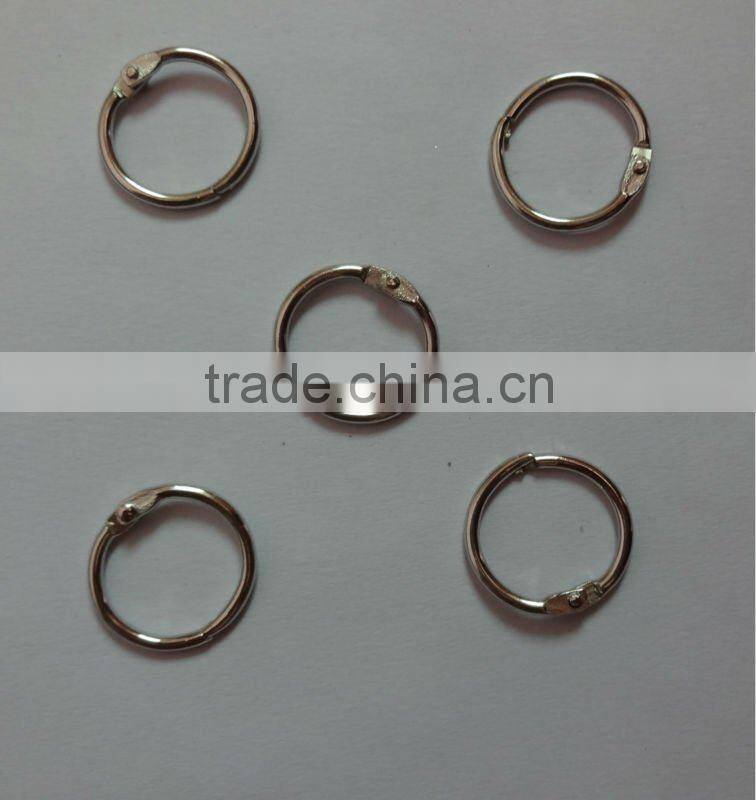 Metal book split ring