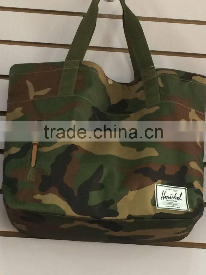 new design ladies canvas cotton fabric tote handbag