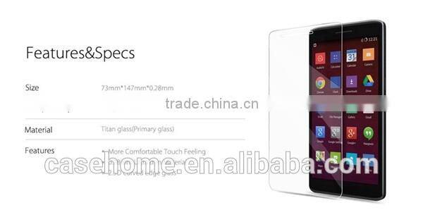 top quality transparent toughened glass protective foils for one plus one