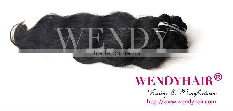 Chinese wholesaler,cheap mermaid Indian hair style body wave 8"-32" available