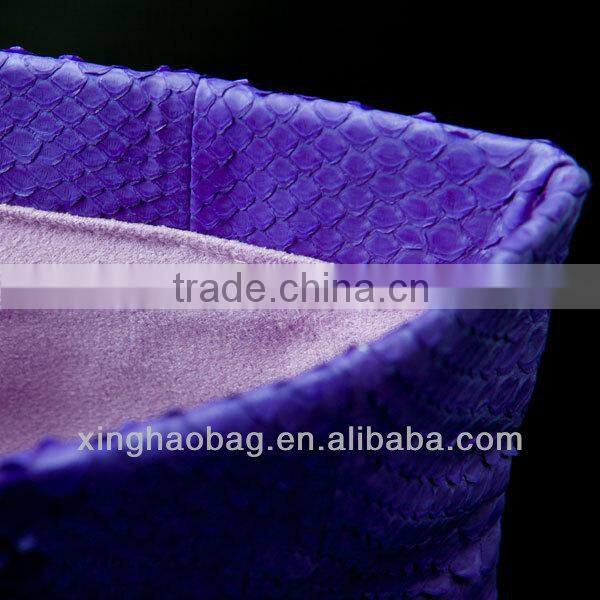Custom high quality ladies purses and handbags genuine snake skin brand