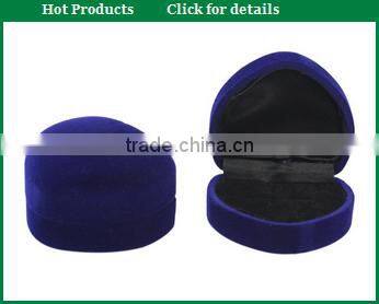 Custom shape velvet earring case with metal snap