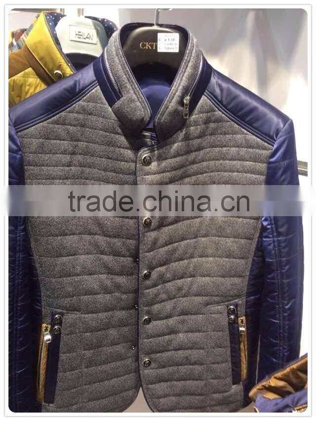 Garment Stock Lot men's padded jacket coat for spring or winter - 1001