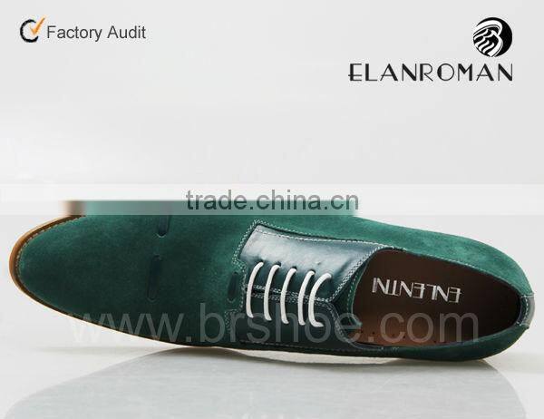 The newest cow suede leather dress men shoes
