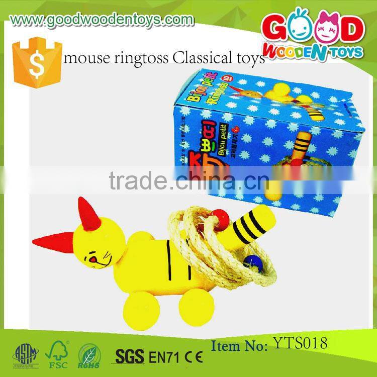 New Design Educational Wooden Classical Toys- Mouse Ringtoss Classical Toys-