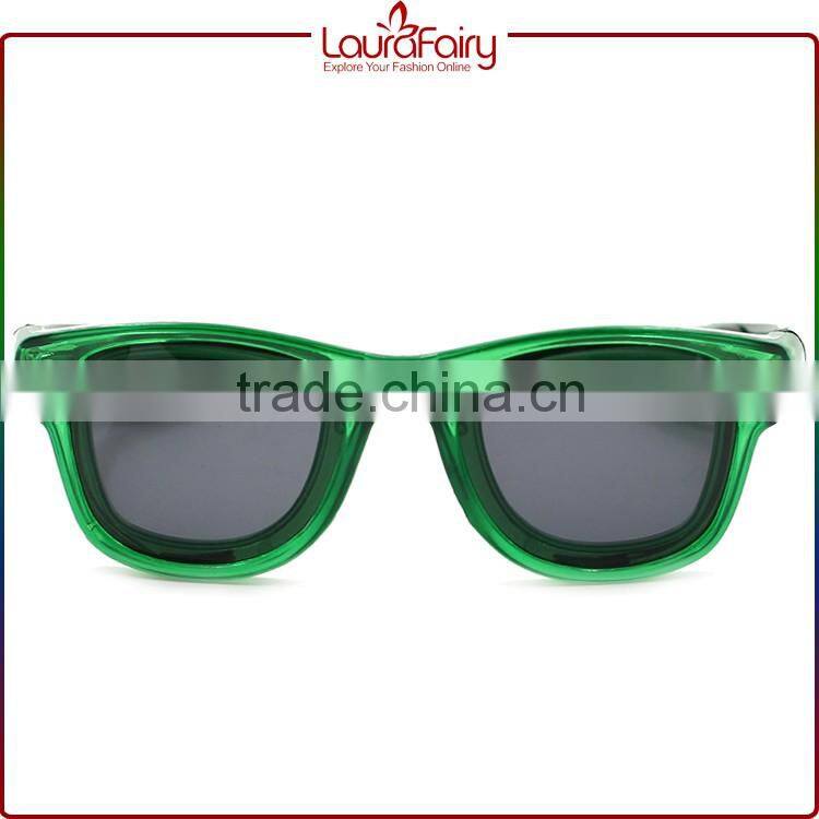 Laura Fairy 2016 Hot Product China Manufacture Kids Green LED Party Sunglasses
